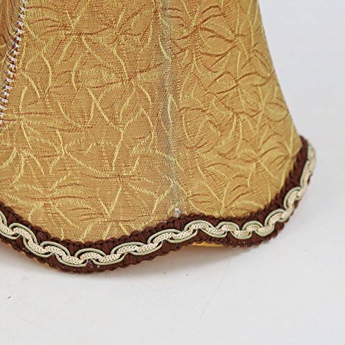 Fuloon Small Clip on Chandelier Lamp Shades, 2 Pack, Coffee