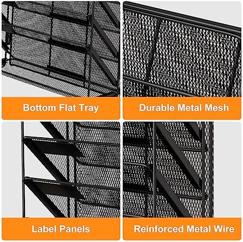 Kuntine.B Wall File Organizer Office Hanging Magazine Holder Wall File Organizer for Office Home