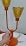 Lightdot Mid Century Modern Table Lamp Orange Vintage Lamp Gift Dimmable