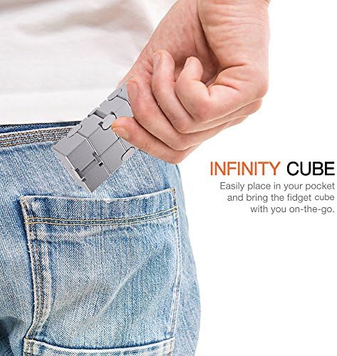 JOEYANK Fidget Cube Metal Infinity Cube for Stress and Anxiety Relief/ADHD