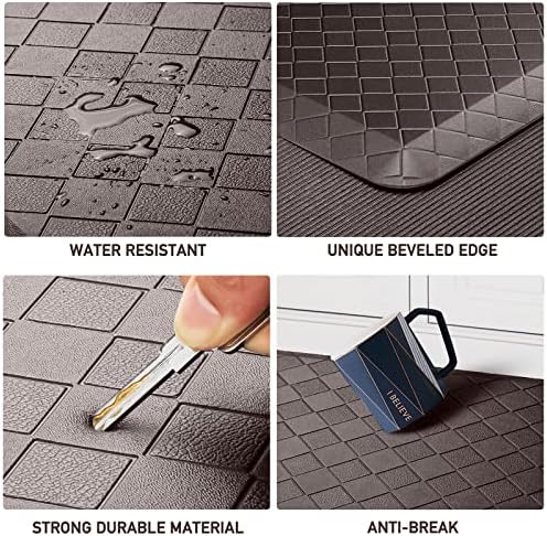 HappyTrends Kitchen Floor Mat - 4/5 Inch Thick Anti-Fatigue Kitchen Rug