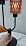 Mid Century Modern Table Lamp Dimmable Red Glass Vintage Lamp Gift