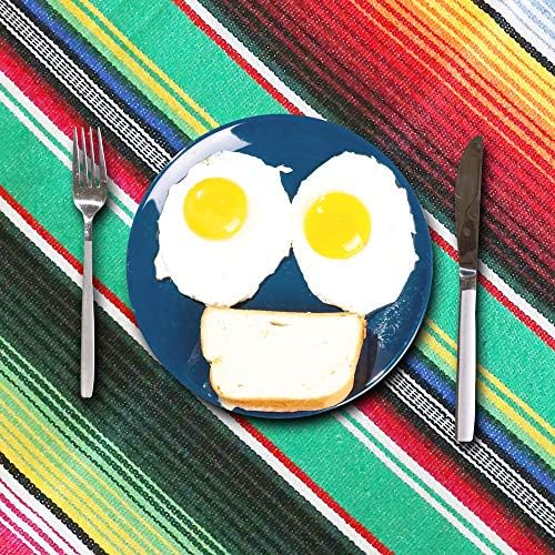 Xplanet 84 X 59 Inch Mexican Serape Blanket Bay Window Blanket, Mexican Tablecloth Serape Tatami Blanket Bed Blanket Table Cover Tapestry Blanket Picnic Mat for Mexican Party Wedding Decorations