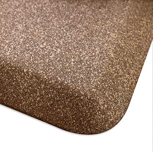 WellnessMats Granite Collection Anti-Fatigue Floor Mat, Polyurethane – Ergonomic Support Pad for Home, Kitchen, Garage, Office Standing Desk – Water Resistant - Made in USA