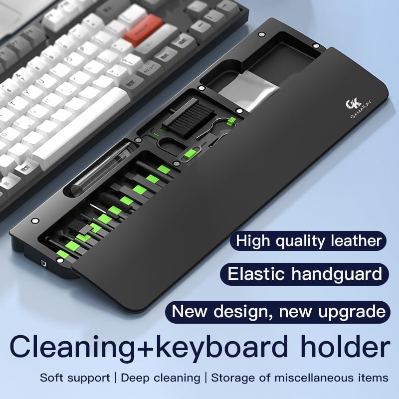 GK GAMAKAY 16.81'' Keyboard Wrist Rest Pad with Cleaning Tool Kit