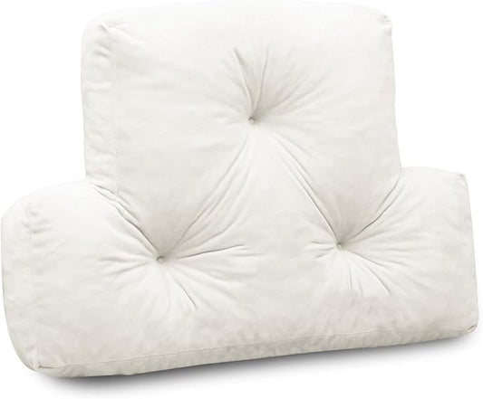 1 MIDDLE ONE Back Pillow for Chair, Memory Foam Lumbar Pillow for Back Support, Back Rest Cushion for Office, Sofa, Couch Sitting, Recliner, Bed and Lower Back Pain (Beige)