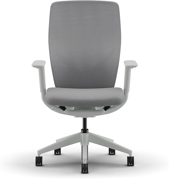 HON Flexion Ergonomic Mesh Office Chair with Lumbar Support, Height‑Adjustable Arms, Weight‑Activated Flex Seating, Swivel Desk or Conference Chair, Titanium Frame, Aspen