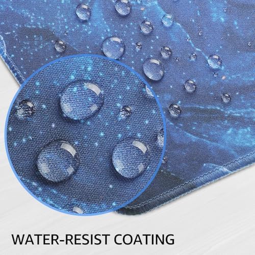 KTRIO Large Gaming Mouse Pad, Desk Mat, 31.5 x 11.8 in, Blue Marble, XL