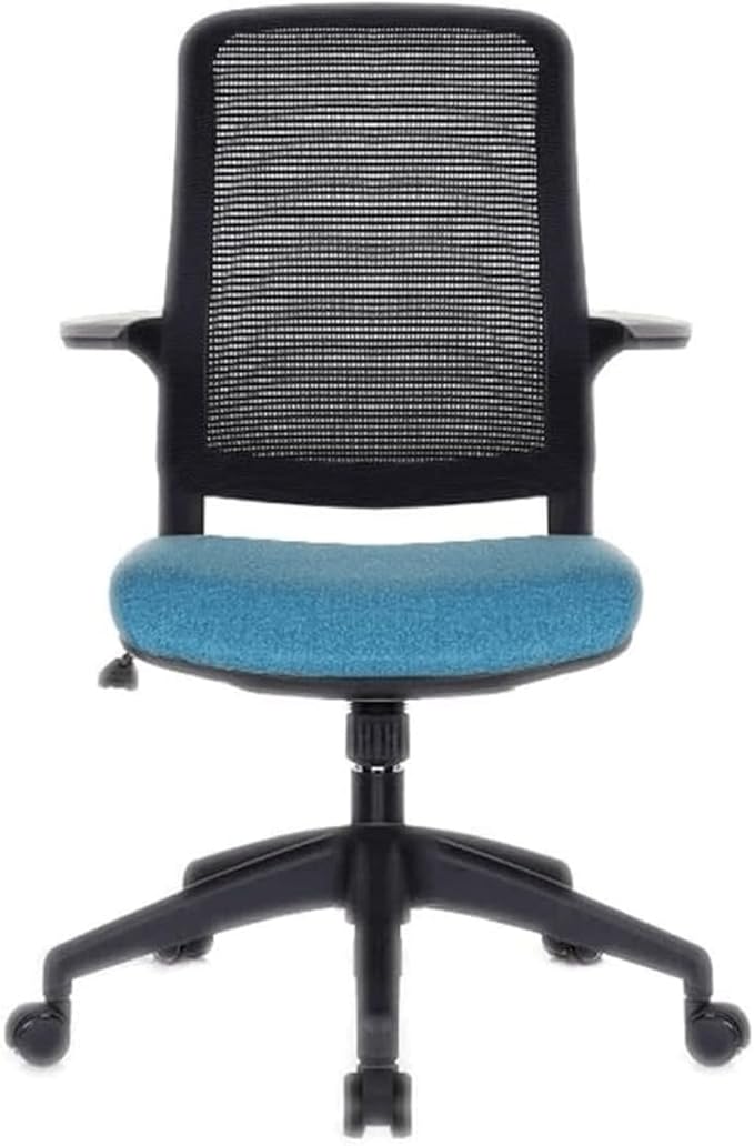 Office Chair with Breathable Mesh, 3-Layer Soft Cushion, Adjustable Recline (90-110°), Comfortable Desk & Gaming Chair for Home & Office (Blue)