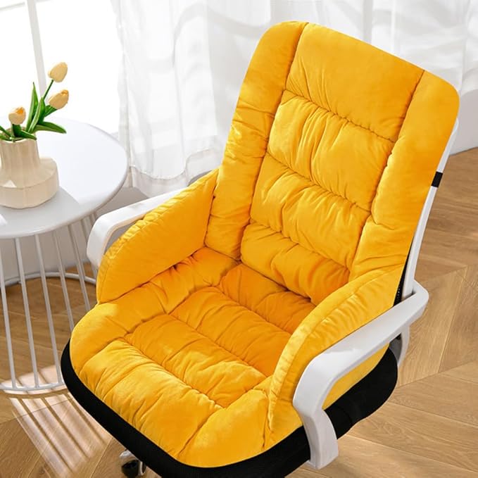 Desk Chair Cushion Office Chair Pad with High Back Support Seat Cushion with Non-Slip Bottom for Office Car Home Dining Room Kitchen