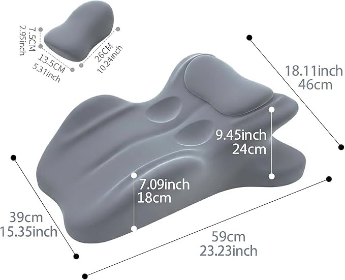 Ergonomic Prone Pillow for Stomach Lying, Multi-Angle Face Down Pillow for Reading in Bed & Phone Use, Breathable Comfortable Support Cushion for Relaxing, Lumbar Back Support for Sleeping