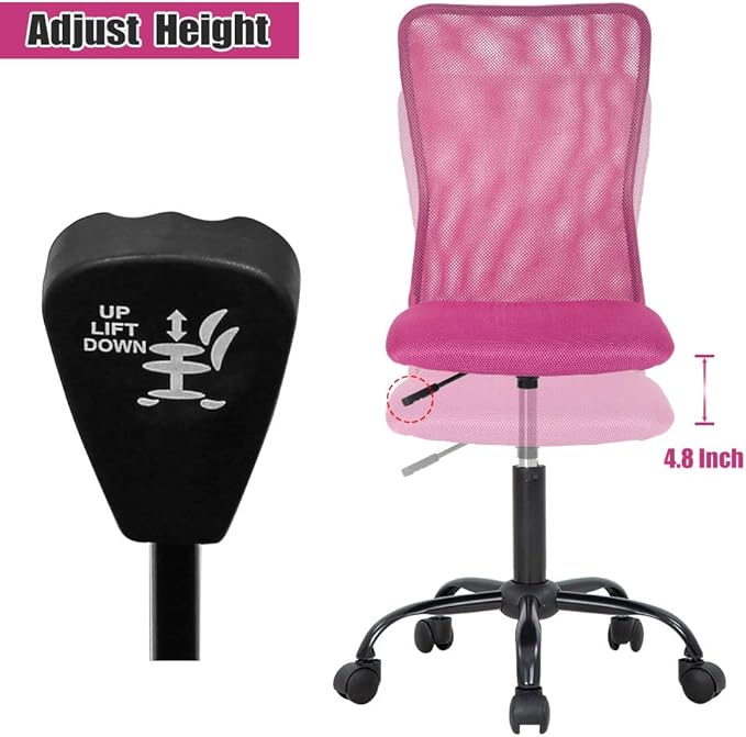 Home Office Desk Chair Ergonomic Mesh Computer Gaming Chair with Back Support Modern Executive Mid Back Rolling Swivel Chair for Men&Women