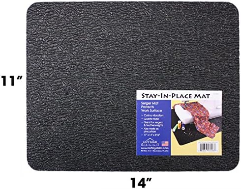 Stay-in-Place Machine Mat - 11" x 14" - Calms Vibration and Dampens Noise