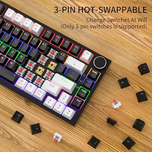 Newmen GM326 Mechanical Keyboard,75% Percent Gaming Keyboard,Wired Keyboard