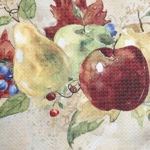 J&V TEXTILES Anti Fatigue Kitchen Mat - Kitchen Mat Cushioned Anti Fatigue, Kitchen Floor Mats Cushioned, Non Slip Waterproof Mat Standing Desk, 20x36x1/2 inches (Napa Fruit Slice)