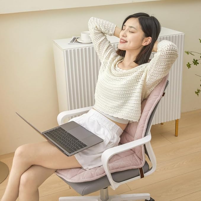 Office & Home Rocking Chair Pads with Ties - High Back Soft Seat Non-Slip Cushion, 100 * 48cm