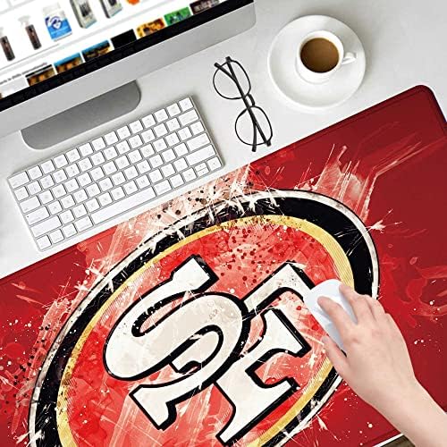 Large Mouse Pad Desk Mat for Home Office, Gaming Mousepad Extended Desk pad - Computer Keyboard Mouse Mat with Non-Slip Base and Stitched Edge Office Desk Organizers and Accessories