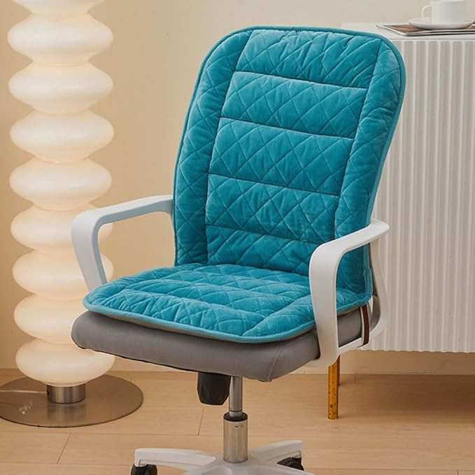 Office Chair Cushion - Soft Seat Non-Slip Rocking Chair Pads with Ties - High Back - For Office, Car, Home & Dining Room - 100 * 48cm