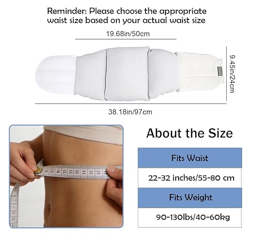Lumbar Support Pillow for Sleeping, Lower Back Sciatic Nerve Pain Relief, Soft Silk Cotton Lumber Pillow for Bed, Adjustable Wrap Around Lumbar Cushion for Side, Back & Stomach Sleepers
