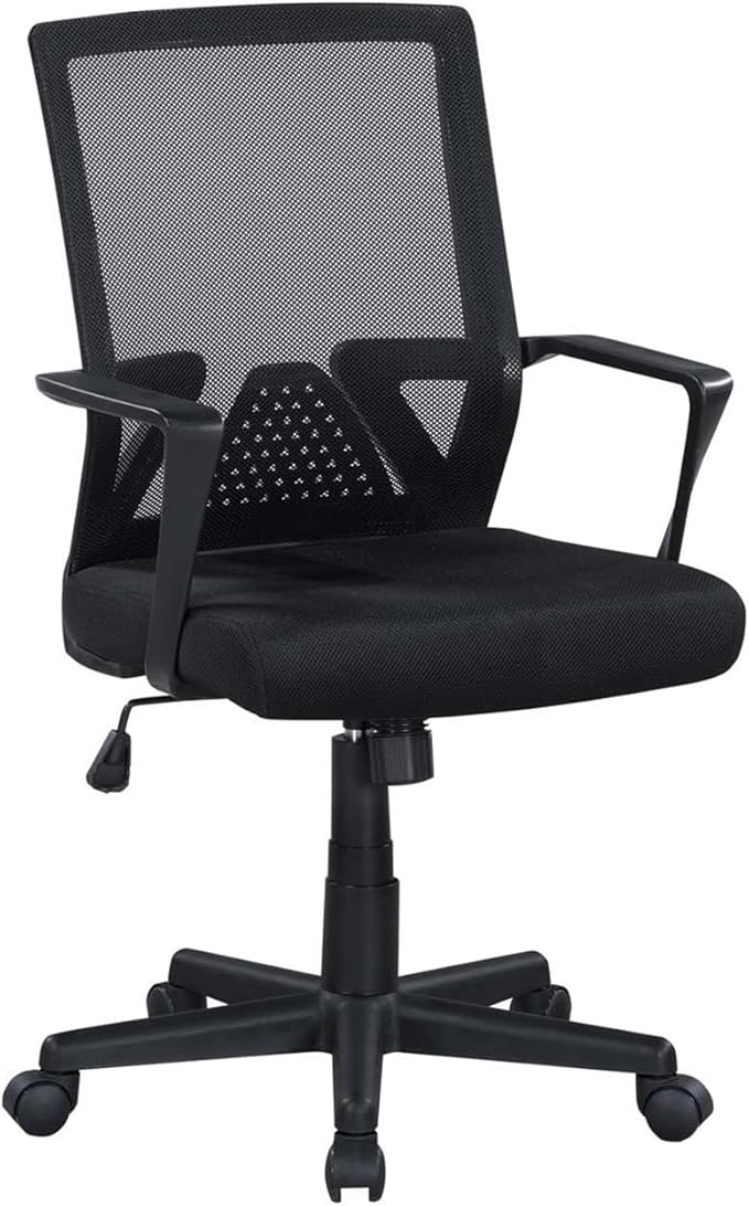 Mesh Office Chair – Breathable Mid-Back Mesh Desk Chair ﻿