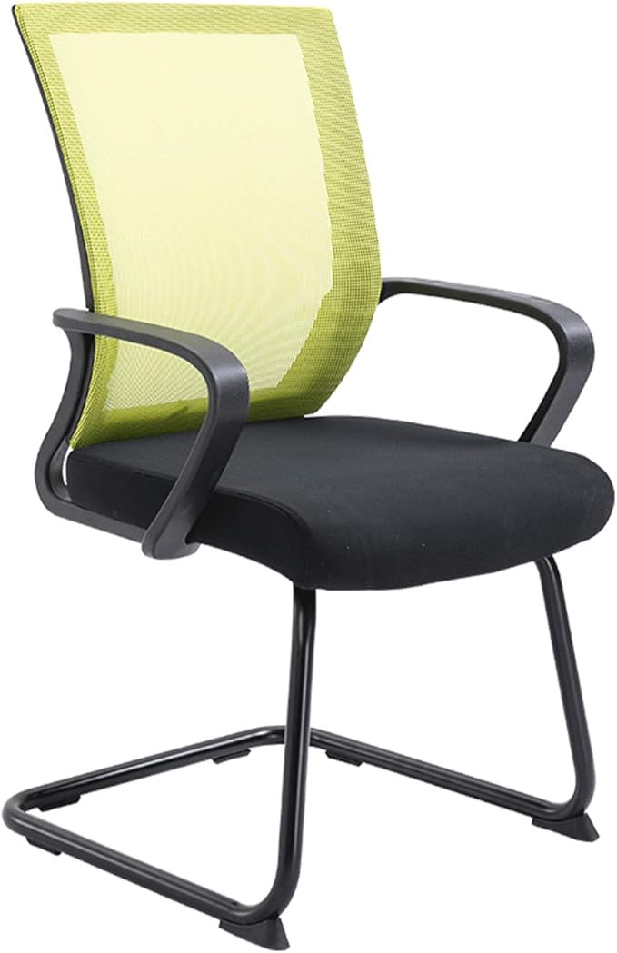 Mlaea Mesh Office Chairs, Comfortable Breathable Desk Chair with Lumbar Support, Executive Computer Reception Chair, 57 * 52 * 96CM(Color:Green)