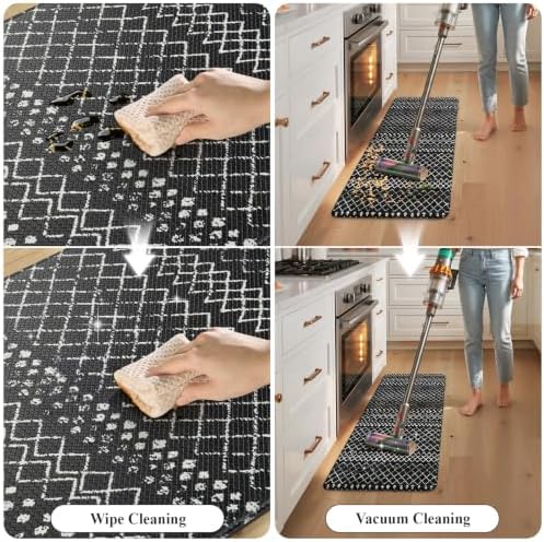 KIMODE Anti Fatigue Kitchen Mats for Floor,Cushioned Farmhouse Kitchen Rugs