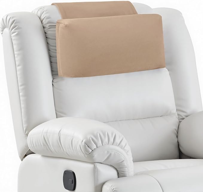 Neck Pillow for Recliner Chair, 14" Adjustable Recliner Pillow for Headrest, Soft Velvet Weighted Back Non-Slip Head Pillow for Recliner, Couch, Chair, Sofa