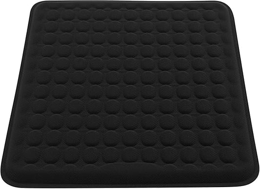 BABUR Gel Seat Cushion, Long Sitting Cooling Gel Hip Cushion, Breathable Anti Slip Office Chair Cushion, Car, Wheelchair, Travel - Black