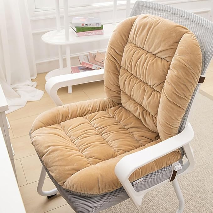 Desk Chair Cushion Office Chair Cushions with Removable Cover Soft Seat Pad Dorm Seat Pad with Back Support Rocking Chair Cushions,90×50cm