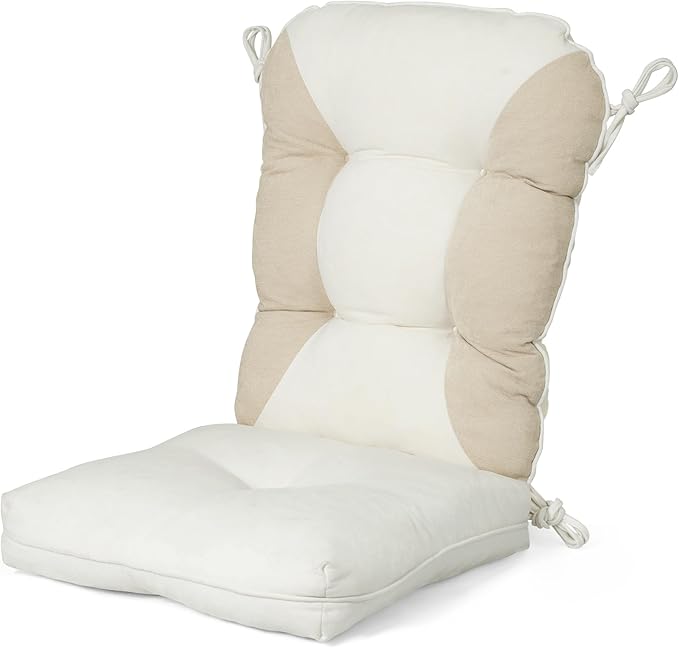 Rocking Chair Cushions Set - Non-Slip Adirondack Chair Cushions with Ties Indoor/Outdoor Rocking Chair Pad for Living Room, Bedroom, Balcony, Office