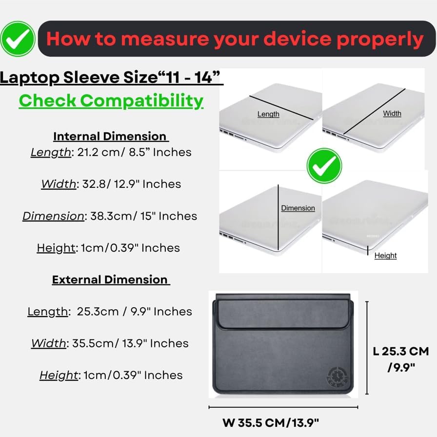 Multi Function 3 in 1 Magnetic PU Leather Waterproof Laptop Sleeve Case for 11-13.3-inch MacBook Air Pro Tablet HP Microsoft Envy Huawei Lenovo Surface Portable Protector Bag Stand, Brown