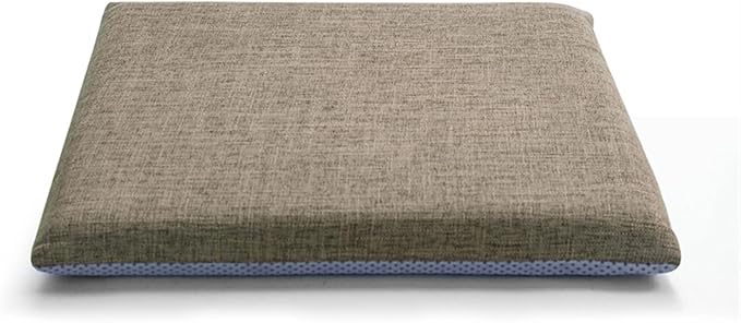 Lifup Chair Cushion Memory Foam Pads, Square Non-Slip Dining Chair Cushions with Ties for Home Office Restaurant Chair Patio Chairs Brown 15 x 14 Inch