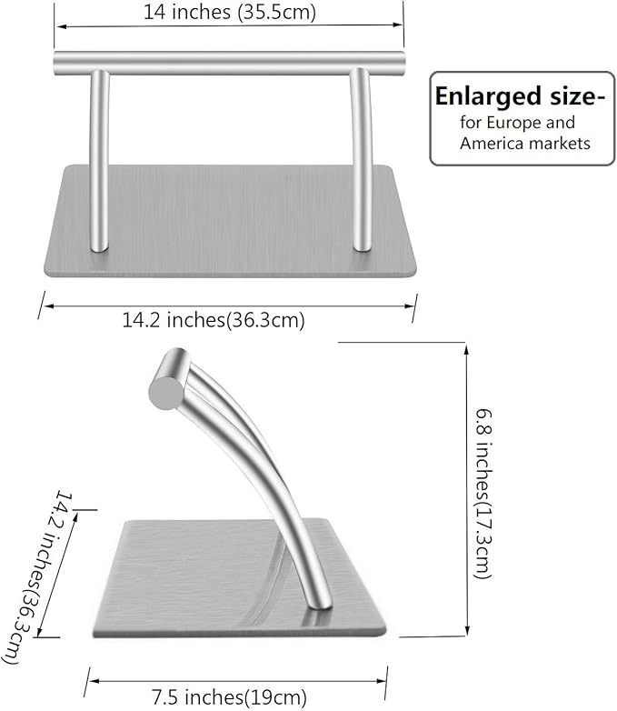 Kaleurrier Stainless Steel Footrest,Professional Mobile Foot Rest,Foot Pedal Parts for Barber Hairdressing Beauty Spa Nail Massage Salon Chairs