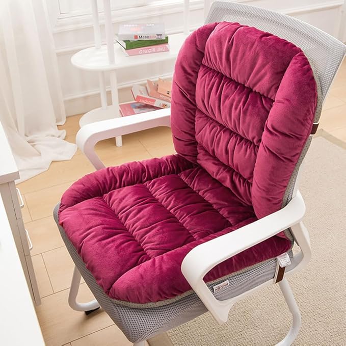 Desk Chair Cushion Office Chair Cushions with Removable Cover Soft Seat Pad Dorm Seat Pad with Back Support Rocking Chair Cushions,90×50cm
