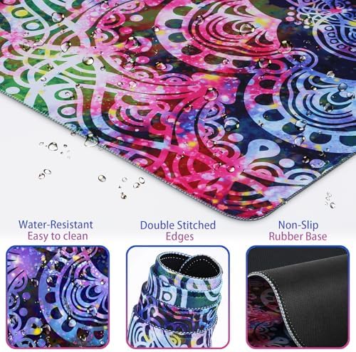 Mouse Pad with Wrist Rest, 4-in-1 Large Mousepad Keyboard