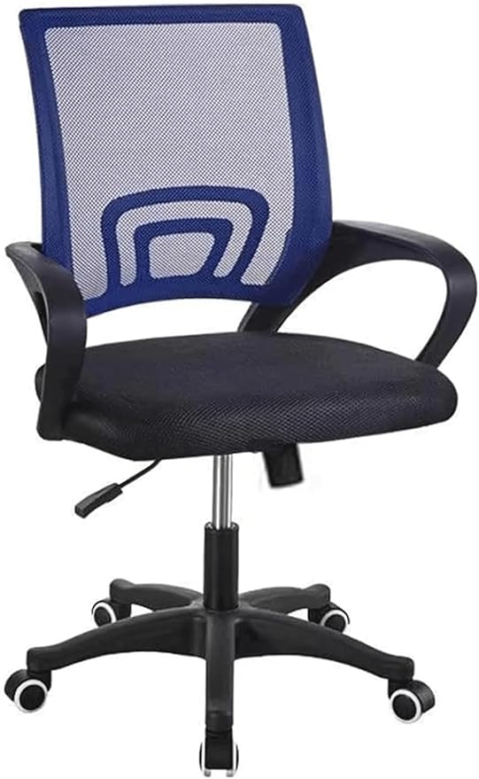 Office Chair Breathable Mesh Home Office Desk Chairs Backrest Office Desk Chair Load of 150kg Desk Chairs(Color:Blue-)