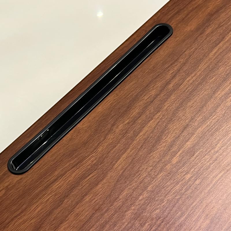 Monitor Stand Riser for Desk, Wood Look, Metal Legs
