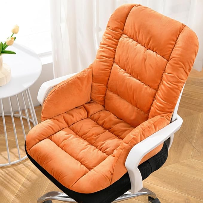 Desk Chair Cushion Office Chair Pad with High Back Support Seat Cushion with Non-Slip Bottom for Office Car Home Dining Room Kitchen