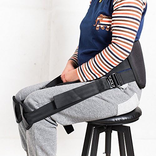 Melo Support belt for better back whole day Lower Back Support Belt -Posture Correcting Harness & Relieve Sciatica, Keeps Back Straight While Seated, Suitable in Office or At Home or Outdoors（Black）