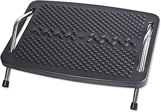 Syba Under The Desk Ergonomic Tilt Adjustable Foot Rest Metal Support with Massage Textured SY-ACC65065