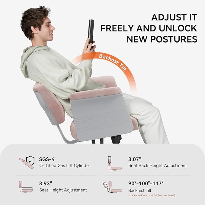 Newtral Criss Cross Chair- Multi-Position Cross Legged Office Chair with Wheels & Amrests