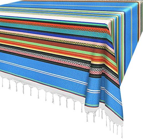 Xplanet 84 X 59 Inch Mexican Serape Blanket Bay Window Blanket, Mexican Tablecloth Serape Tatami Blanket Bed Blanket Table Cover Tapestry Blanket Picnic Mat for Mexican Party Wedding Decorations