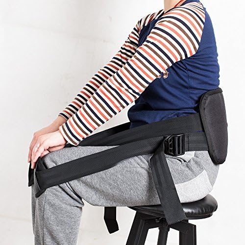 Melo Support belt for better back whole day Lower Back Support Belt -Posture Correcting Harness & Relieve Sciatica, Keeps Back Straight While Seated, Suitable in Office or At Home or Outdoors（Black）