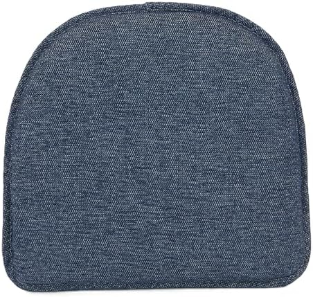 Klear Vu Raindrop The Gripper Non Slip Chair Cushions, Soft & Comfortable Seat Pad, Sitting Pillow for Kitchen, Dining or Office, 6 Count (Pack of 1), Blue