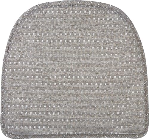 Klear Vu Raindrop The Gripper Non Slip Chair Cushions, Soft & Comfortable Seat Pad, Sitting Pillow for Kitchen, Dining or Office, 2 Count (Pack of 1), Dove