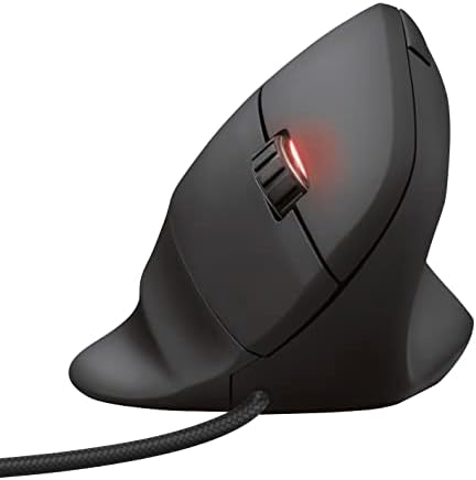 Trust Gaming GXT 144 Rexx Vertical Ergonomic Gaming Mouse, 250-10,000 DPI, 6 Buttons, Black