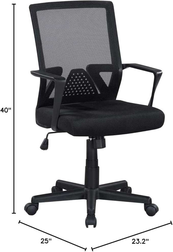 Ergo Mesh Office Chair - Breathable Desk Chair with Lumbar Support - Modern Home Office Chair