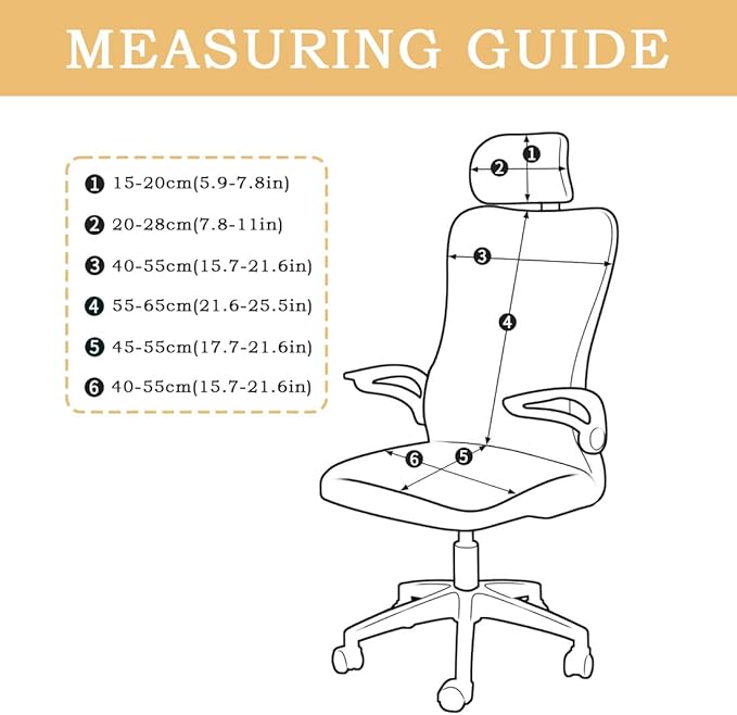 Ergonomic Office Chair Covers Set with Headrest Cover Stretch Desk Computer Chair and Headrest Slipcovers Washable Protector Slipcovers for Swivel Computer Chair 2 Pieces Princess Pink
