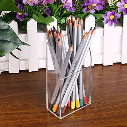 Hipiwe Wall Mount Remote Control Holder Clear Acrylic Media Organizer Box