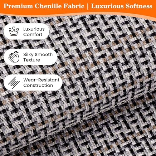 StepRite Kitchen Rugs, Kitchen Mats for Floor, 32"x20" Non-Slip Machine-Washable Kitchen Throw Rug, Absorbent Kitchen Runner Rugs Office, Sink Standing Desk Mat, Decor Carpet, Khaki